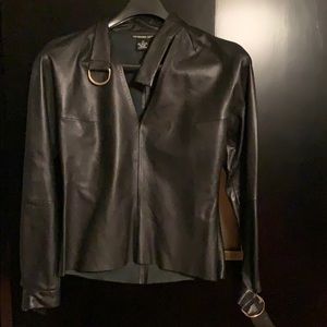 Vivienne Tam Leather Top